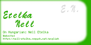 etelka nell business card